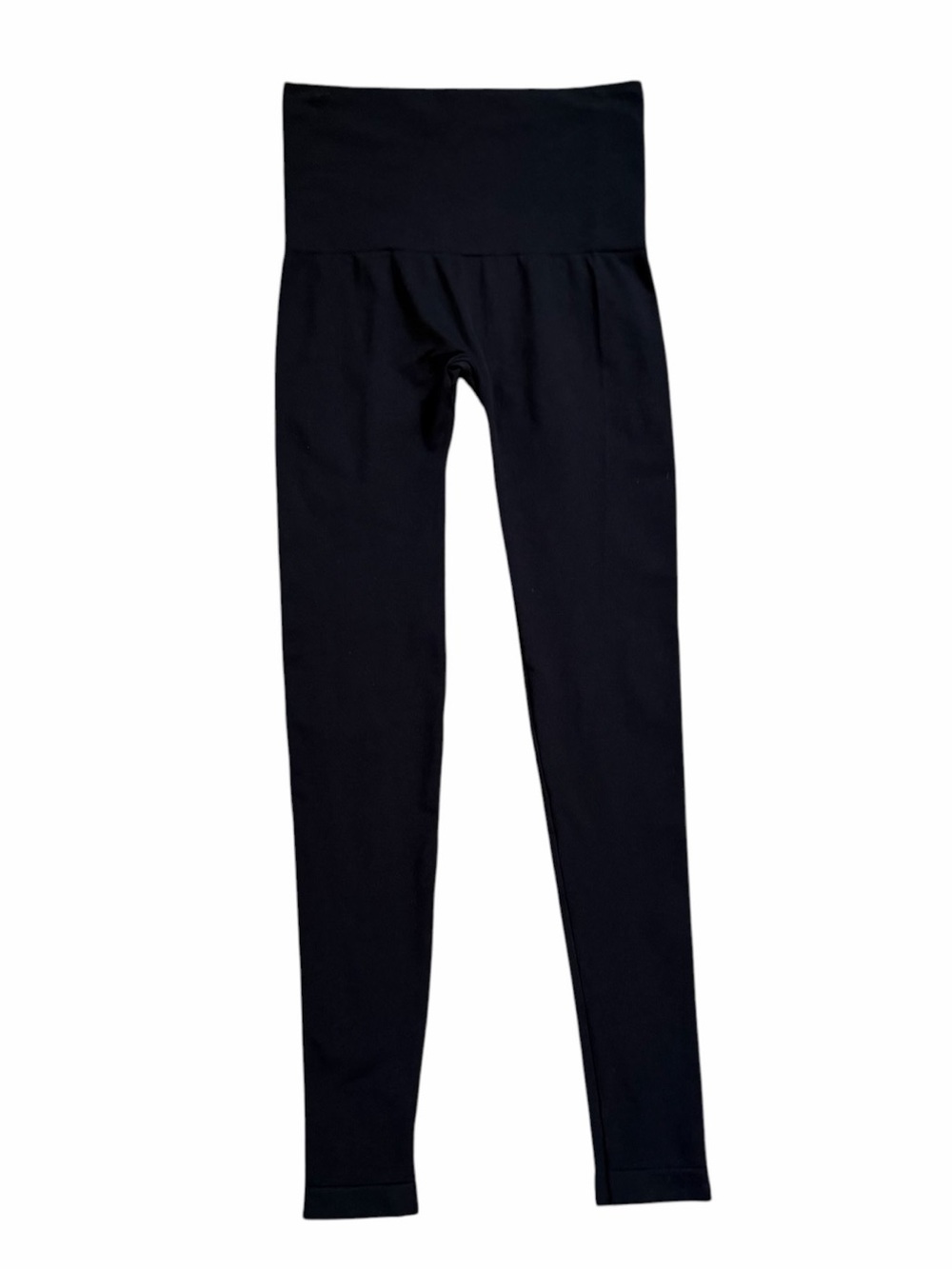 Assets By Spanx Black High-Waist Shaping Leggings Size Small